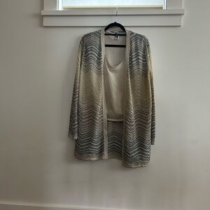 Missoni Cream and Gray Women's Cardigan